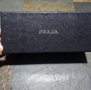 Prada Saffiano Hard Eyeglasses Case in black